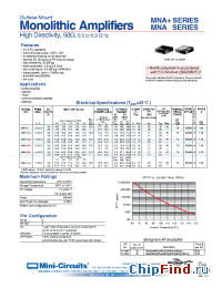 Datasheet MNA-4+ manufacturer Mini-Circuits